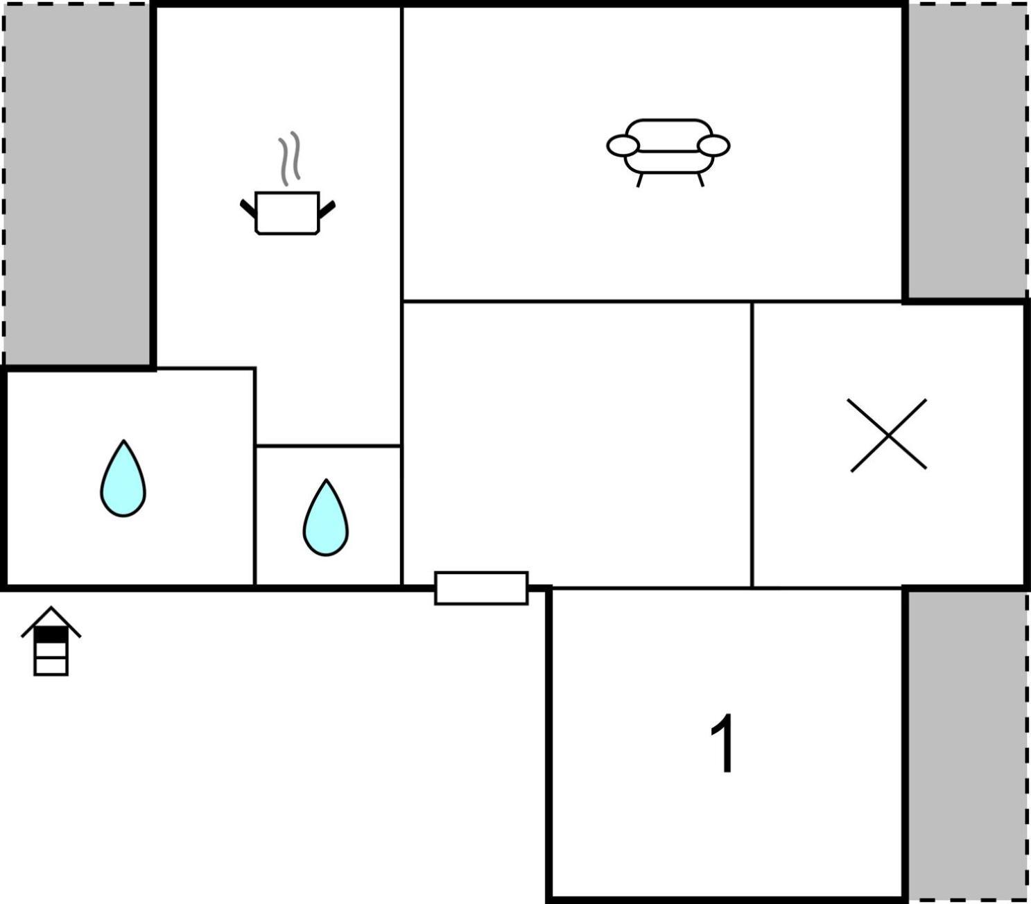 1 Bedroom Cozy In Apartment